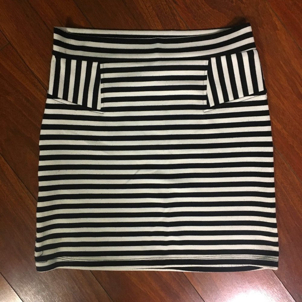 POOF Striped Mini Skirt